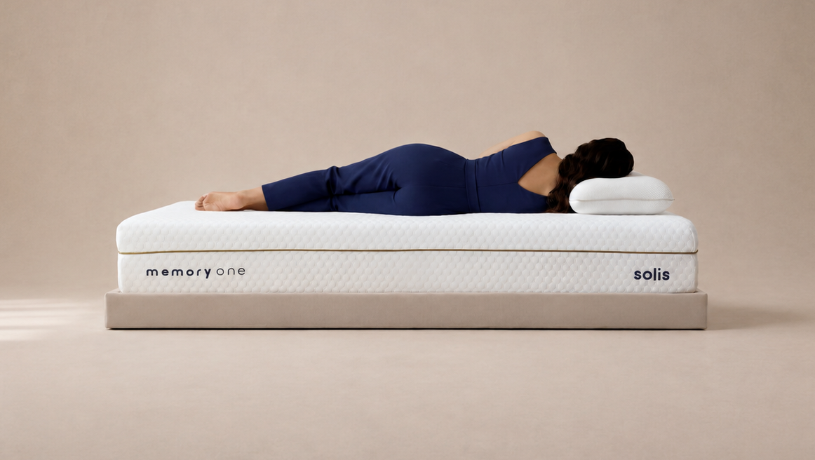 PressureEase Memory Foam cushioning shoulders and hips