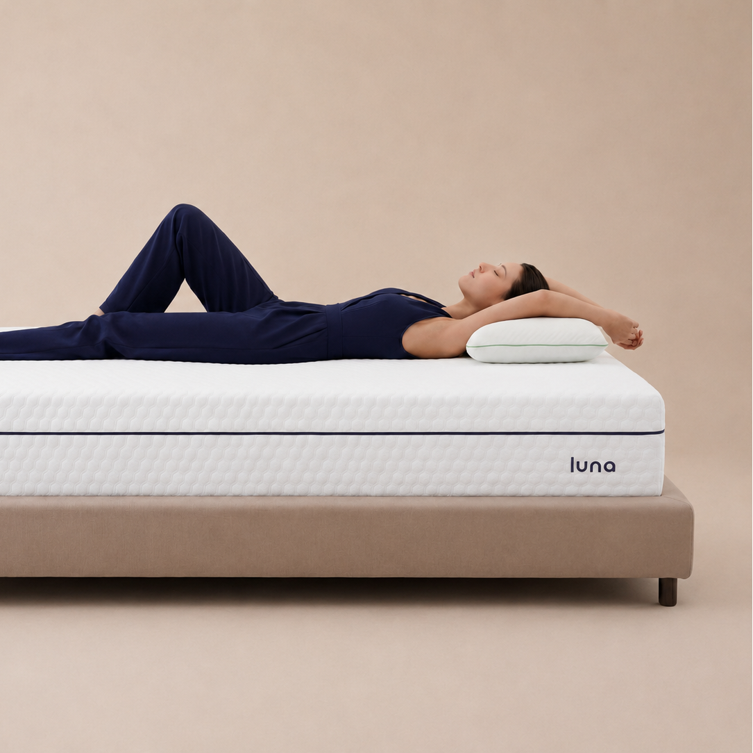 Luna mattress targeted pressure relief for lower back and hips