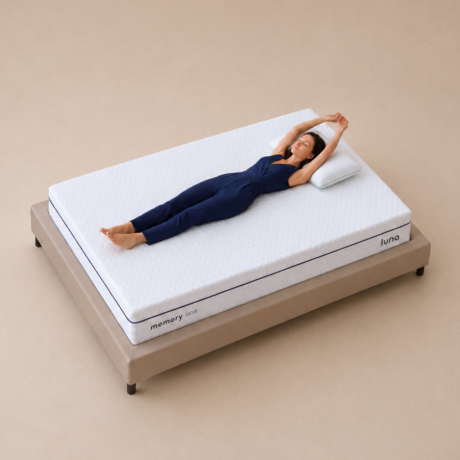 Luna recovery mattress designed for back sleepers