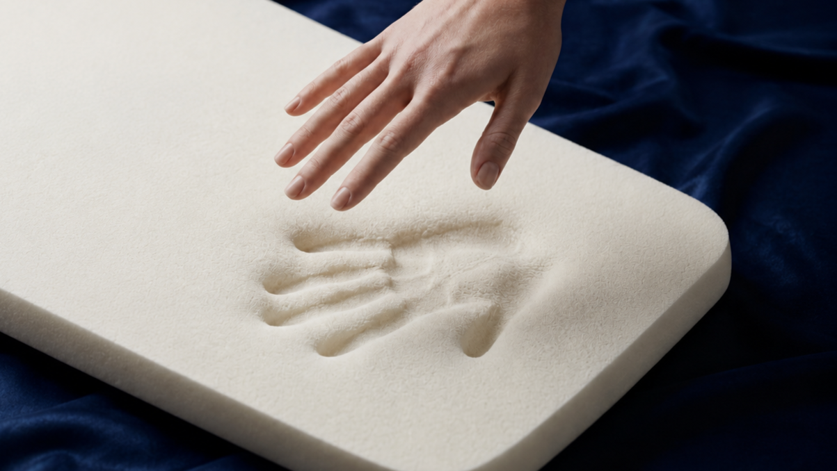 BioAlign Memory Foam close-up showing contouring support